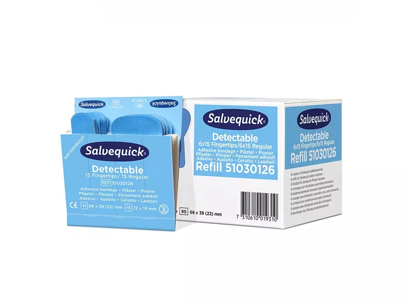 Cederroth Salvequick 51030126 pleisters detecteerbaar blauw