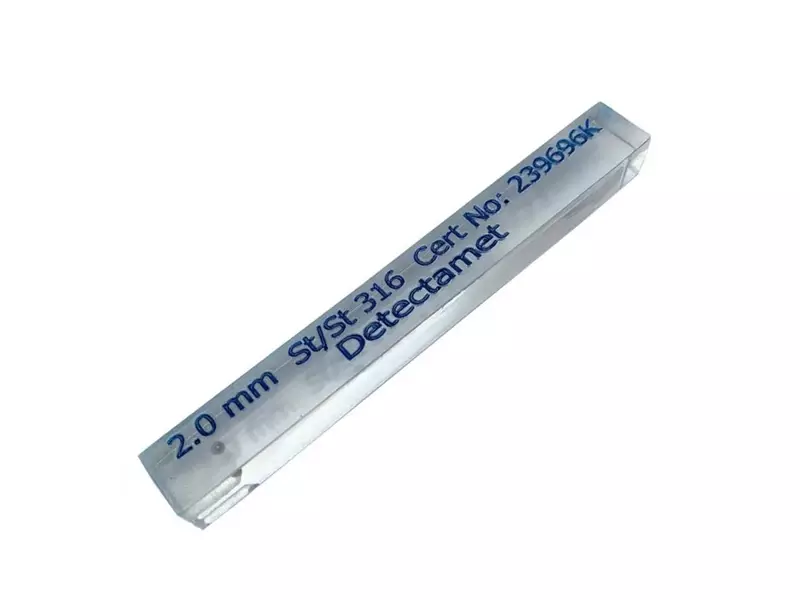 Metaaldetectie teststick RVS 316 blauw