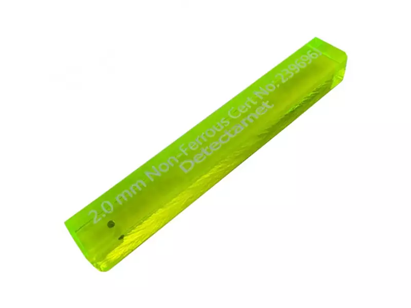 Detectamet metaaldetectie teststick acryl NON FE groen
