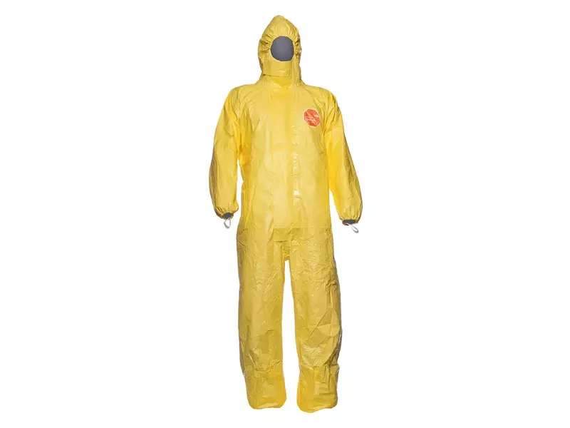 DuPont Tychem 2000 C CHA5 wegwerpoverall met capuchon geel