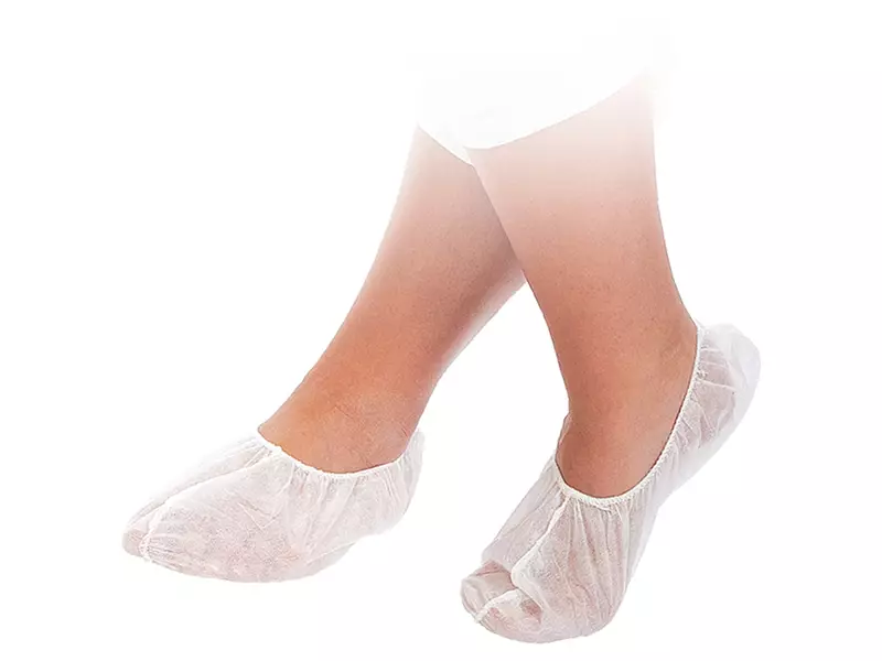 Disposable sok bowling non-woven polypropyleen wit
