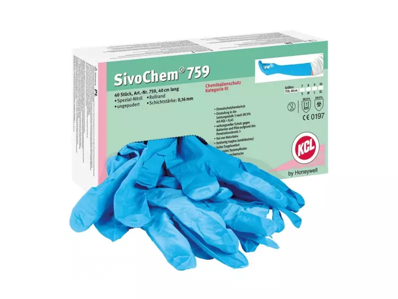 KCL SivoChem 759 disposable handschoen nitril chemiebestendig