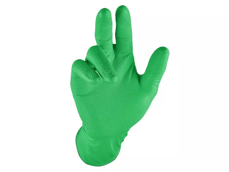 Grippaz 306GR disposable handschoen nitril chemiebestendig 300 mm groen