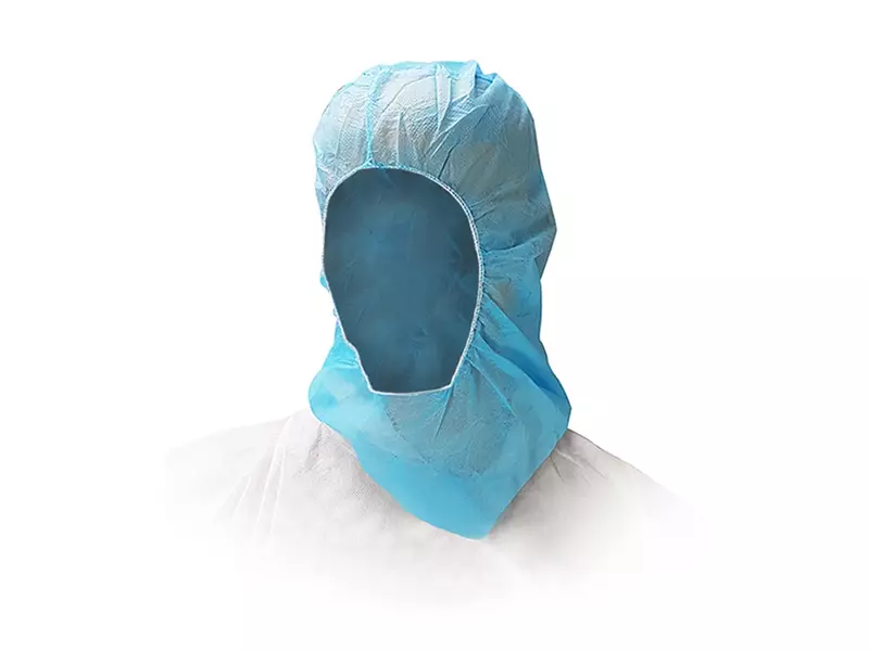Hycare disposable hoofdkap non-woven astrocap polypropyleen blauw