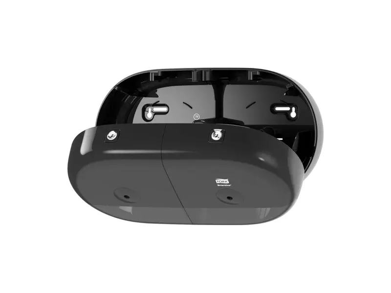 Tork 682008 SmartOne Twin Mini toiletpapier dispenser Elevation T9 zwart