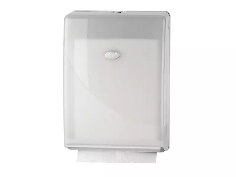 Euro Products Pearl White handdoekdispenser multifold en C-vouw