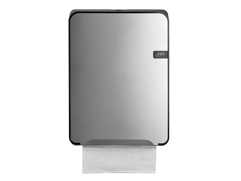 Euro Products Quartz Silver handdoekdispenser multifold en C-vouw
