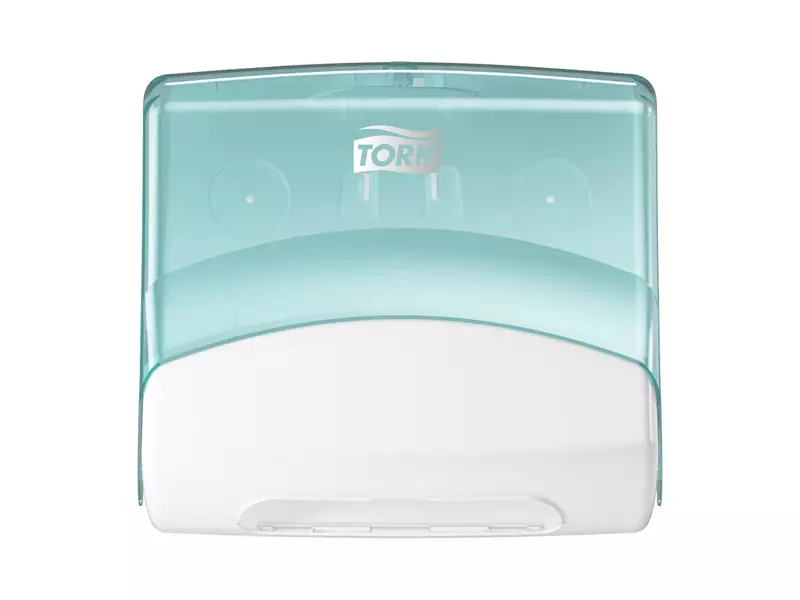 Tork Performance gevouwen reinigingsdoek dispenser W4 turquoise/wit