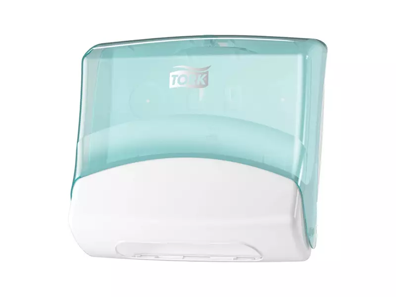 Tork Performance gevouwen reinigingsdoek dispenser W4 turquoise/wit