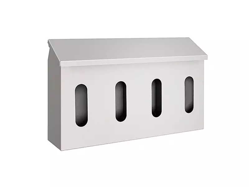 Handschoendispenser met deksel voor 4 dispenserdozen RVS