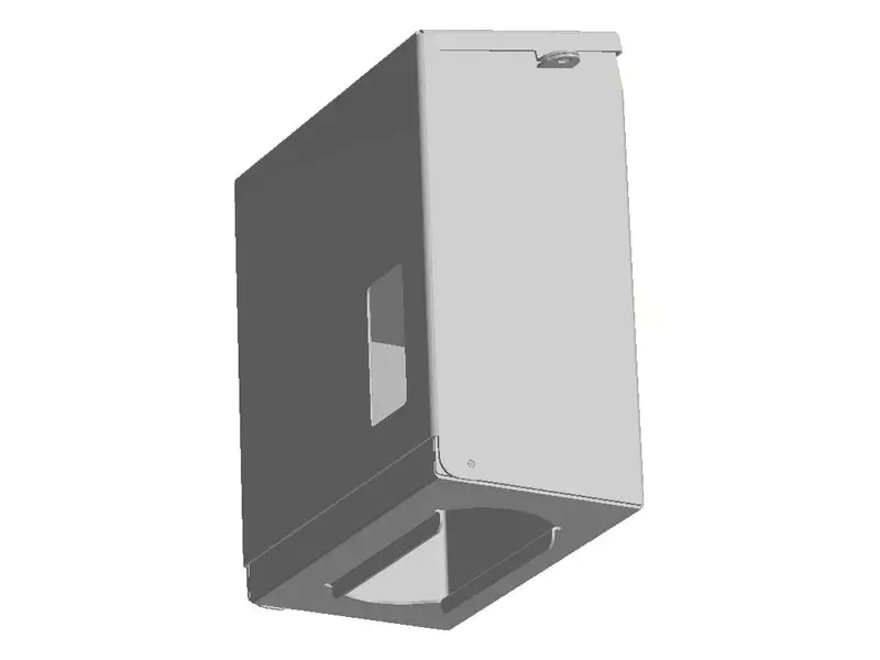 Dispenser RVS zichtvenster voor mondmaskers