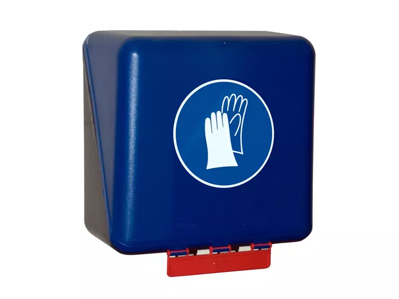 Brady opbergdoos handschoen middelgroot 236x225x125 mm blauw