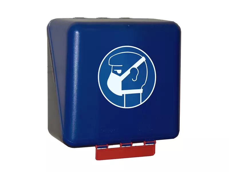 Brady opbergdoos adembescherming middelgroot 236x225x125 mm blauw
