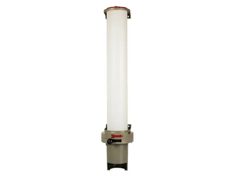 Bekerdispenser met doseerknop PS 67x13x15,5 cm voor 100 bekers Ø70.3 mm