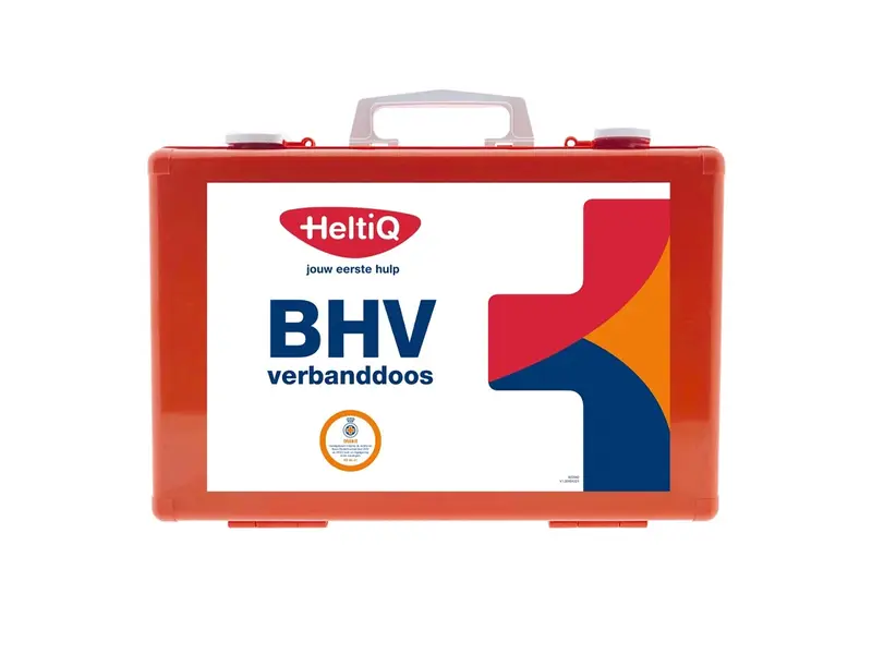 HeltiQ verbandkoffer modulair BHV HACCP oranje