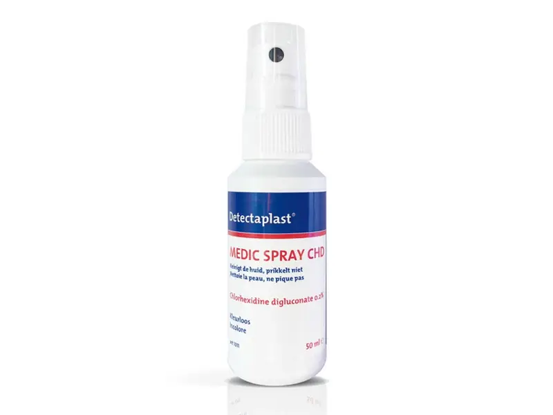 Wondontsmetter chlorhexidine Detectaplast Medic Spray CHD