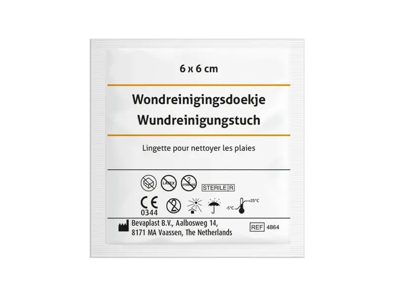 Wondreinigingsdoekje steriel
