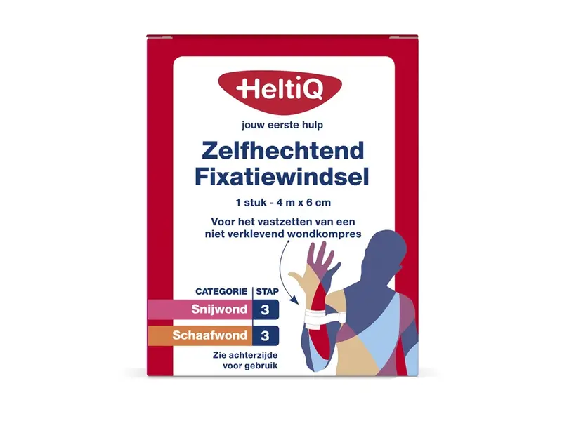 HeltiQ zelfhechtend fixatiewindsel 400x6 cm