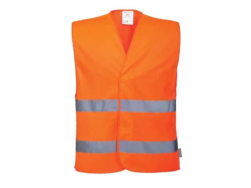 Portwest C474 Hi-Vis Two Band Vest veiligheidshesje fluo oranje