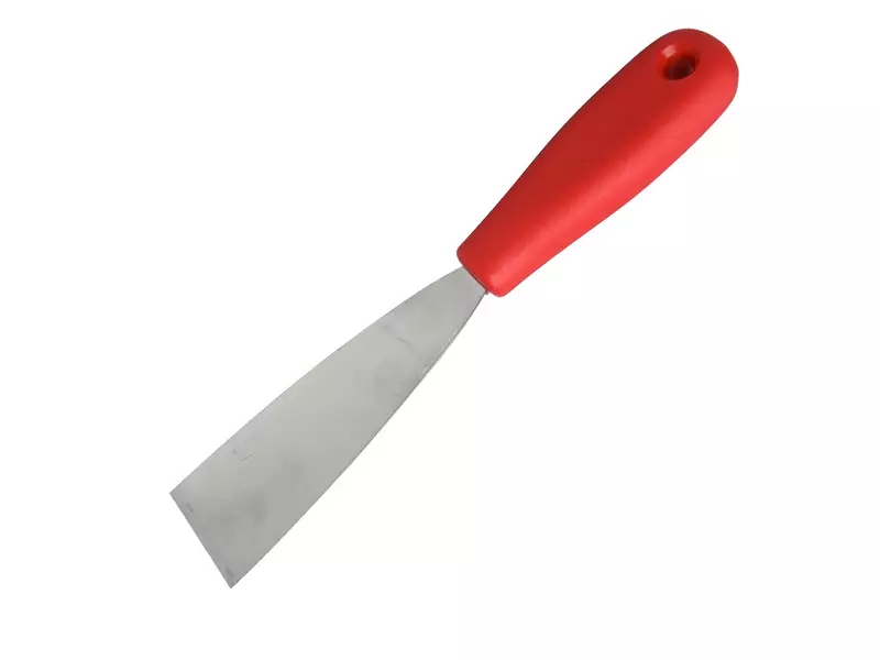 FBK 88040-3 handschraper polypropyleen met flexibel RVS blad 40 mm rood