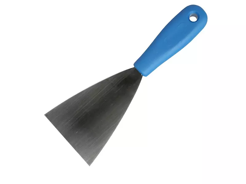 FBK 88080-2 handschraper polypropyleen met flexibel RVS blad 80 mm blauw