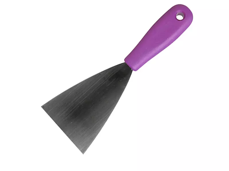 FBK 88080-8 handschraper polypropyleen met flexibel RVS blad 80 mm paars