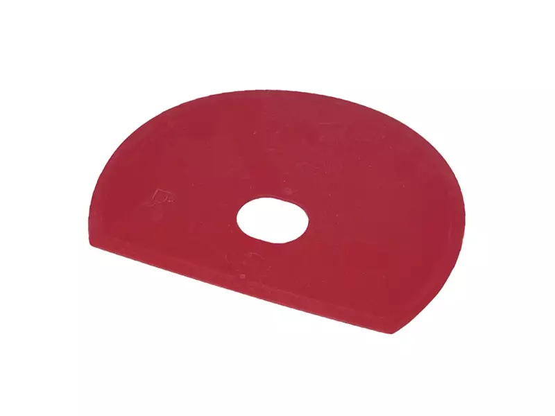 FBK 71915-3 deegkrabber met gat detecteerbaar 160 mm rood