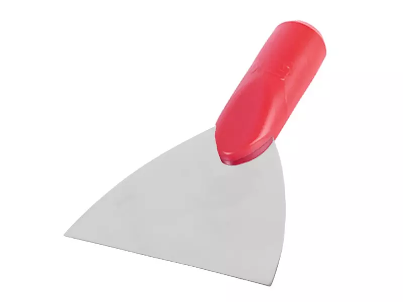 FBK 28122-3 vloerschraper niet buigzaam RVS blad 120 mm rood