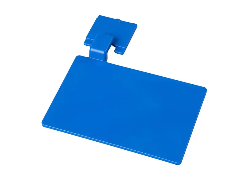 Bordje voor ophangrail FBK 80002-2 110x75 mm blauw