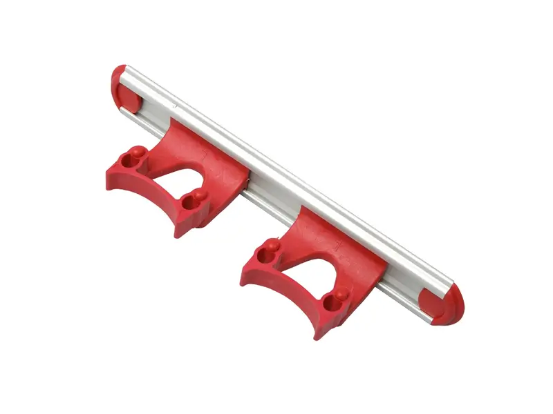 Ophangrail 2x klem FBK 15158-3 300 mm rood