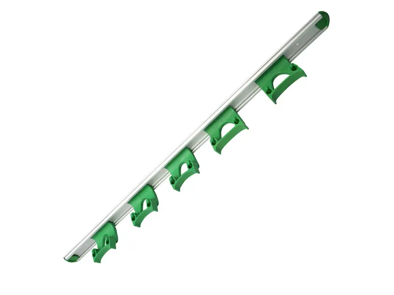 Ophangrail 5x klem FBK 15157-5 900 mm groen