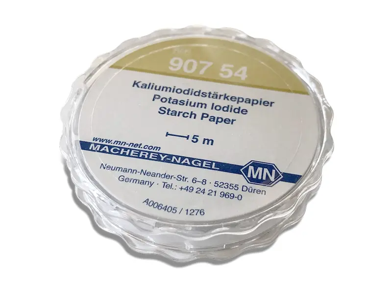 Kaliumjodide zetmeel testpapier residucontrole 5 meter