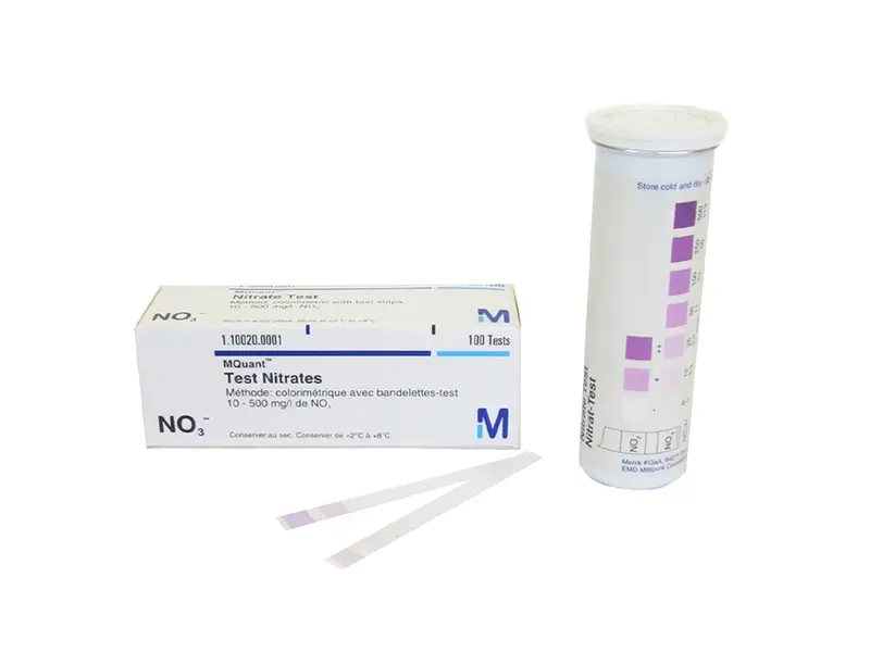 MQuant Nitraat teststrookjes 10-500 mg/l