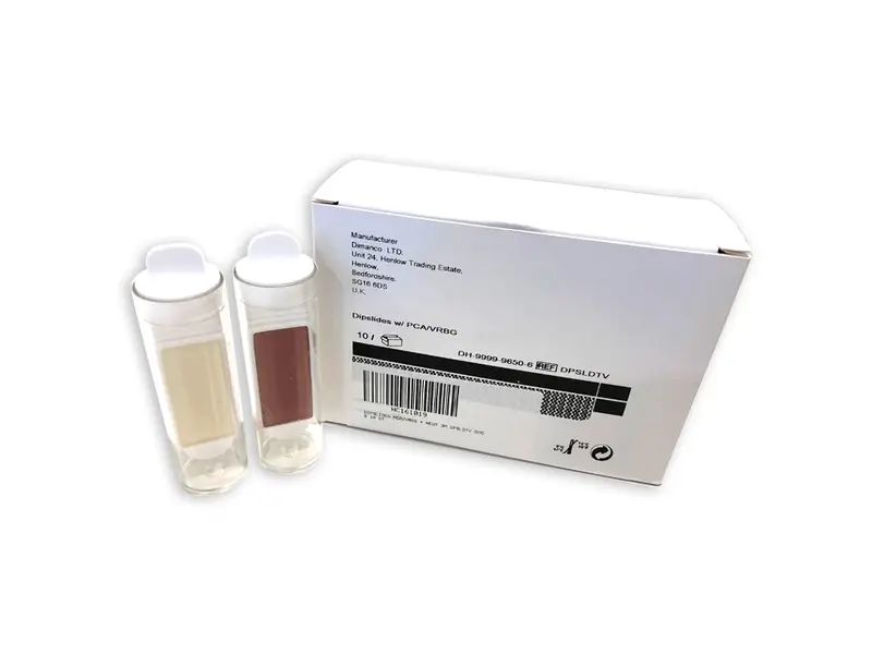 Dimanco 10010145 dipslides PCV Totaal Kiemgetal en Enterobactereacea w/PCA/VRBG