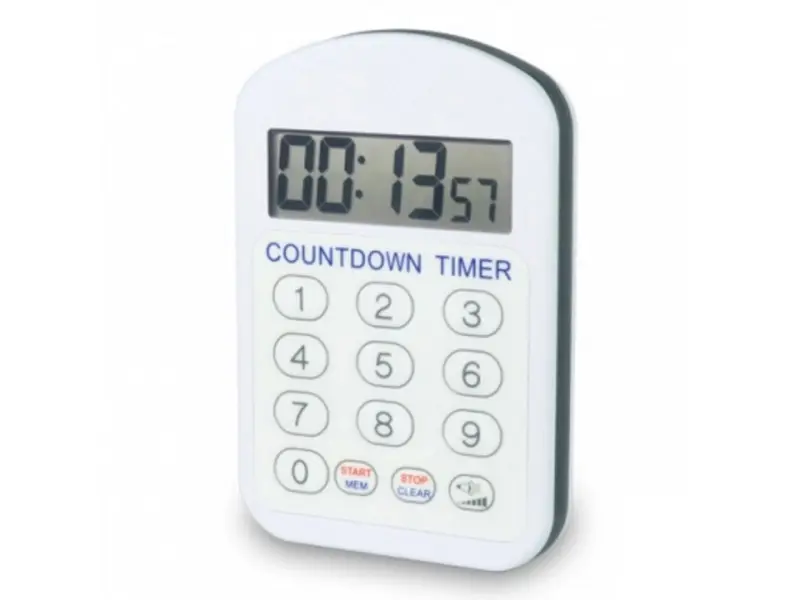 Countdown timer waterbestendig ETI 806-150 wit