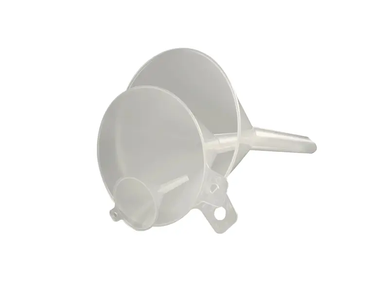 Burkle trechter met ophangoog PP ø100 mm - ø10 mm transparant<linebreak>