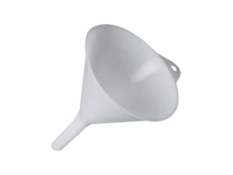 Burkle trechter met ophangoog PE ø60 mm - ø8 mm wit<linebreak>