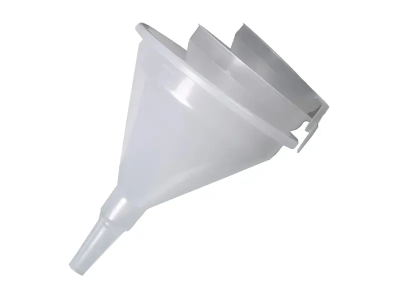 Trechter PP ø203 mm met uitloop ø22 mm transparant