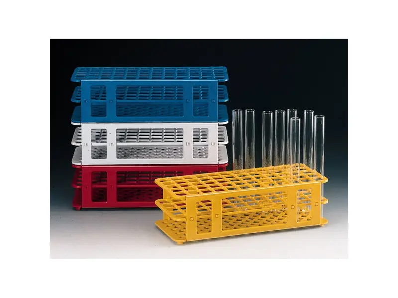 Reageerbuisrek PP 5x12 posities blauw
