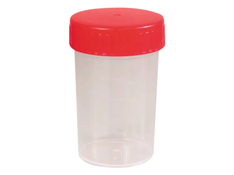 Monsterpot PP steriel met schroefdop 200 ml transparant