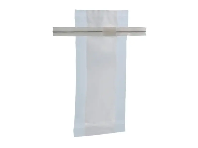Bemonsteringszak steriel doorzichtig met schrijfvlak 305 x 178 mm 1650 ml