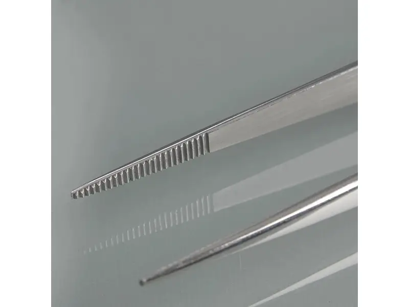 Burkle pincet RVS recht scherp 13 cm