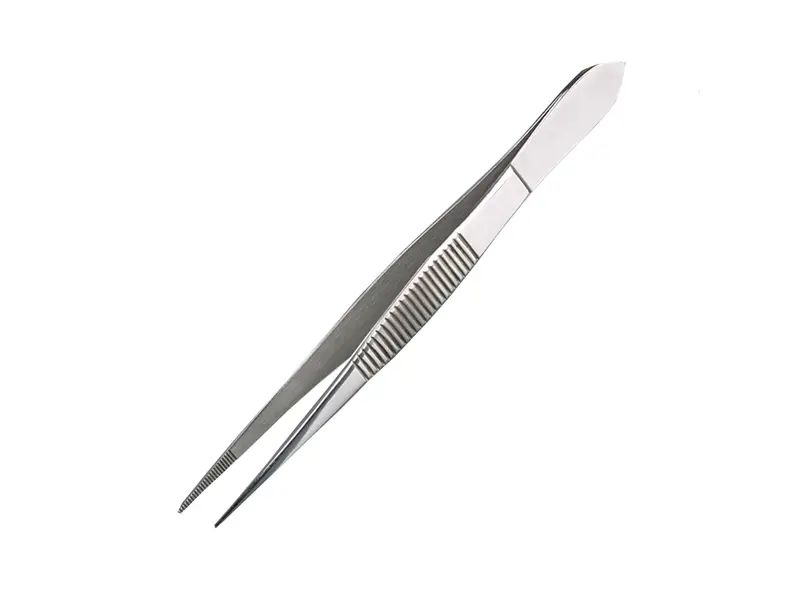 Burkle pincet RVS recht scherp 13 cm