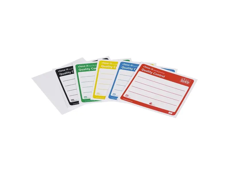 Burkle Close-it etiket Food & Pharma Maxi 150x150 mm rood
