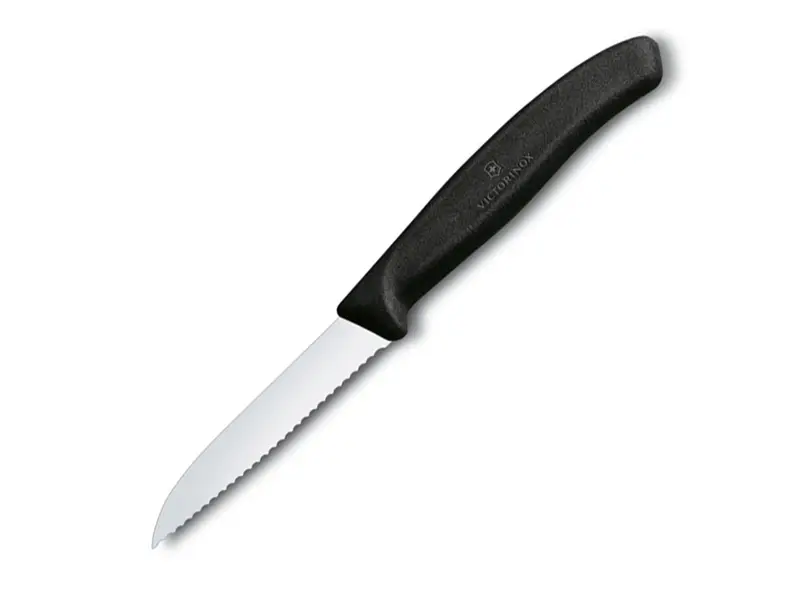 Groentemes gekarteld Victorinox 6.7433 8 cm zwart