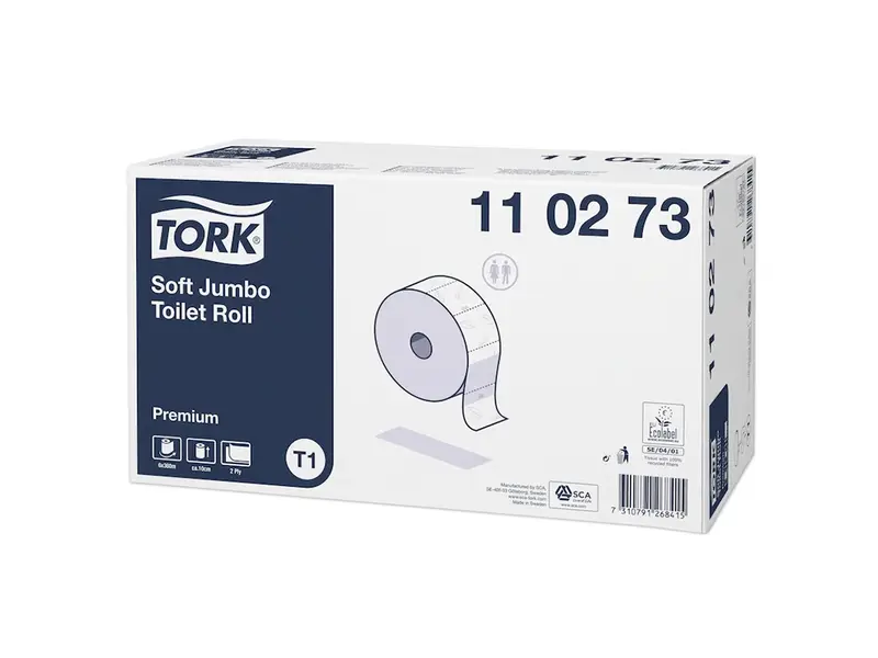 Tork zacht toiletpapier Jumbo 2-laags Premium T1 wit