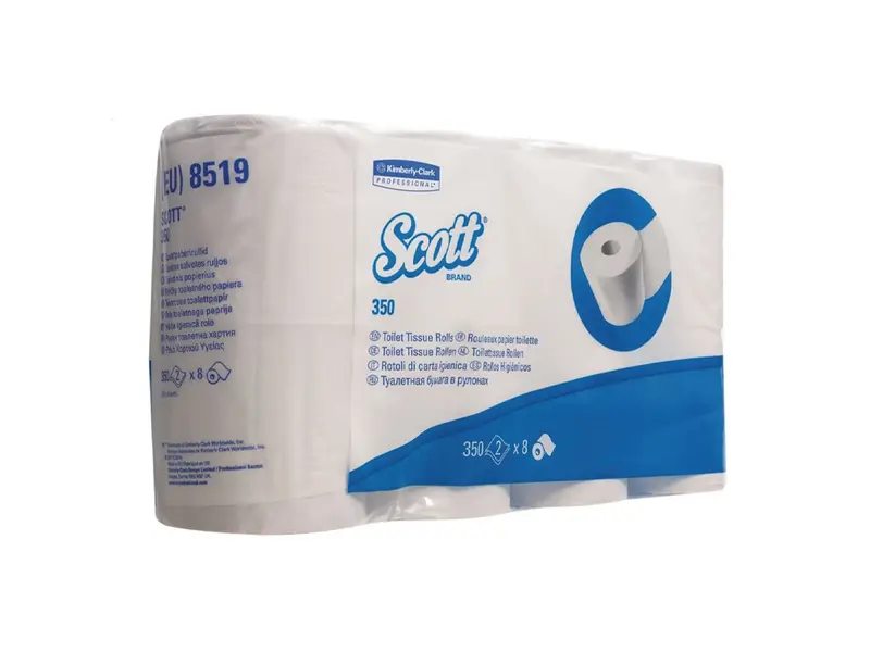Kimberly-Clark Scott Essential 8519 toiletpapier 2-laags 350 vel wit