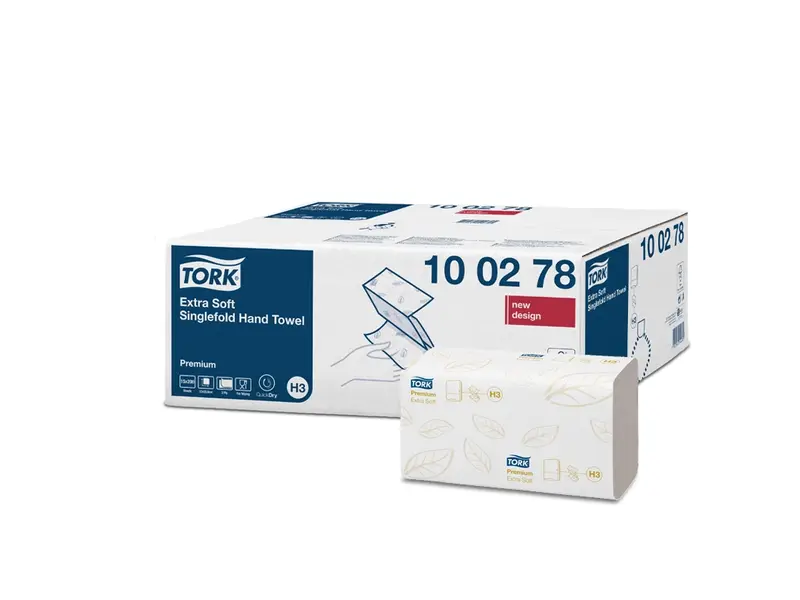 Tork handdoekpapier extra zacht 2-laags Z-vouw H3 wit