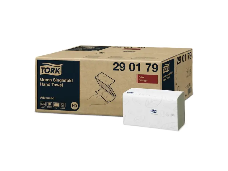 Tork handdoekpapier Z-vouw Advanced H3 2-laags groen