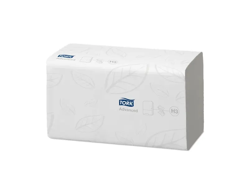 Tork oplosbare papieren handdoeken Z-vouw H3 2-laags wit